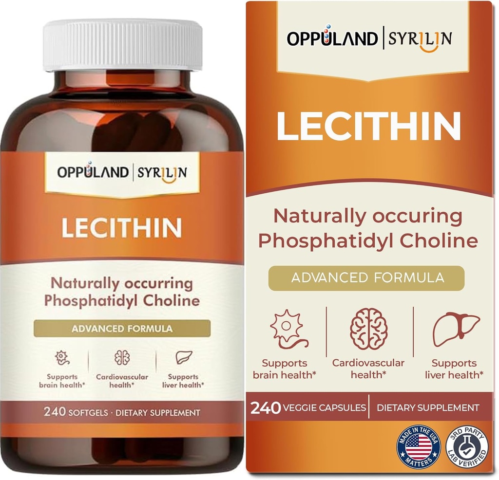Lecitina-240 Softgels-suporta saúde cerebral