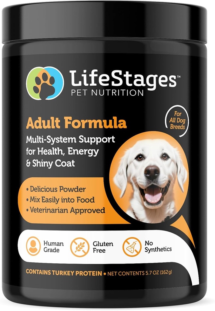 Etapa 2: Fórmula adulta multivitamínica para cães – Tudo em Um Suporte de Gestão de Peso, Saúde Digestiva, Hip & Dor Conjunta, Stress & Ansiedade & mais, Tudo Natural - Veto Aprovado