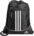 adidas Alliance Sackpack – Drawstring Backpack pequeno saco para homens e mulheres, preto, um tamanho