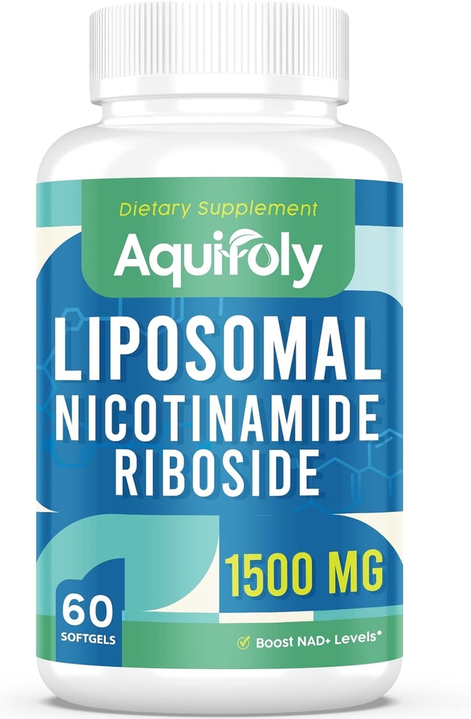 Suplemento lipossômico de Nicotinamida Ribosídeo 2000 mg com TMG e Pterostilbeno para Absorção Máxima, Superior a NAD, Aumentando NAD+, Energia Celular e Defesa da Idade, 60 Softgels