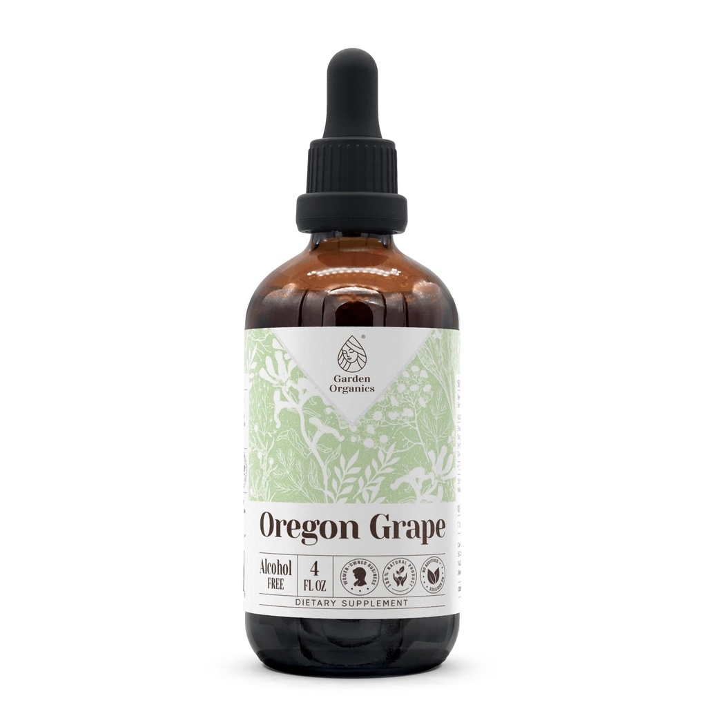 Extrato de tintura natural sem álcool de uva Oregon, Imune System Booster, Liquid Drops Made from 100% (4 fl oz)
