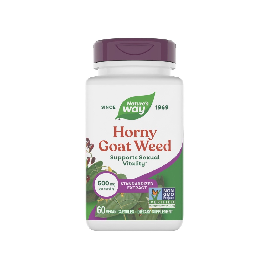 Vitalidade sexual do extrato Premium da cabra tesão da natureza, * Non-GMO, Vegan, 60 cápsulas