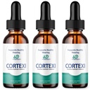 (3 Pack) Cortexi Ear Drops - Fórmula oficial - Cortexi Tinnitus Tratamento Cortexi Suporte auditivo Drops, Cortexi para zumbido nos ouvidos, Cortexi Supplement Drops Força máxima nova melhorada (3 oz)