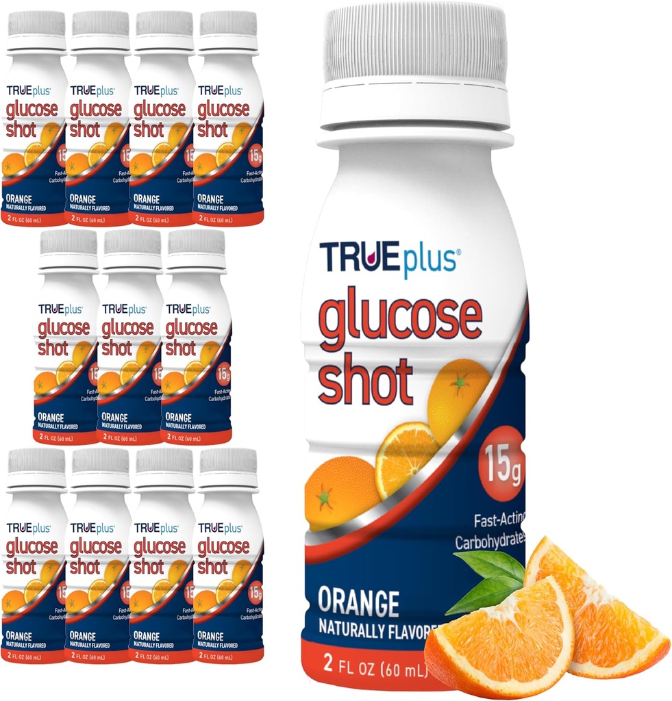 TRUEplus Glicose shots 12 garrafas - laranja