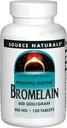 Fonte Natural Bromelain 500mg Suplemento Enzima Proteolítica - 120 Comprimidos (Pacote de 2)