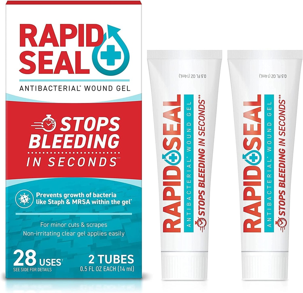 Gel Ferido (2 Tubos) Para de Sangrar em Segundos Ideal para Cortes, Raspas e Alcunhas Razor para suprimentos de primeiros socorros de emergência