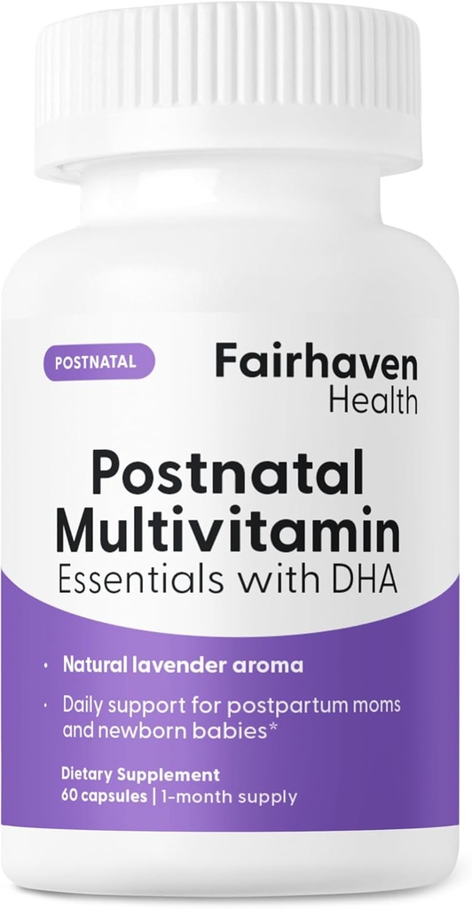 Fairhaven saúde pós-natal Multivitamin Essentials □ Vegan diária Multivitamin para mulheres pós-parto
