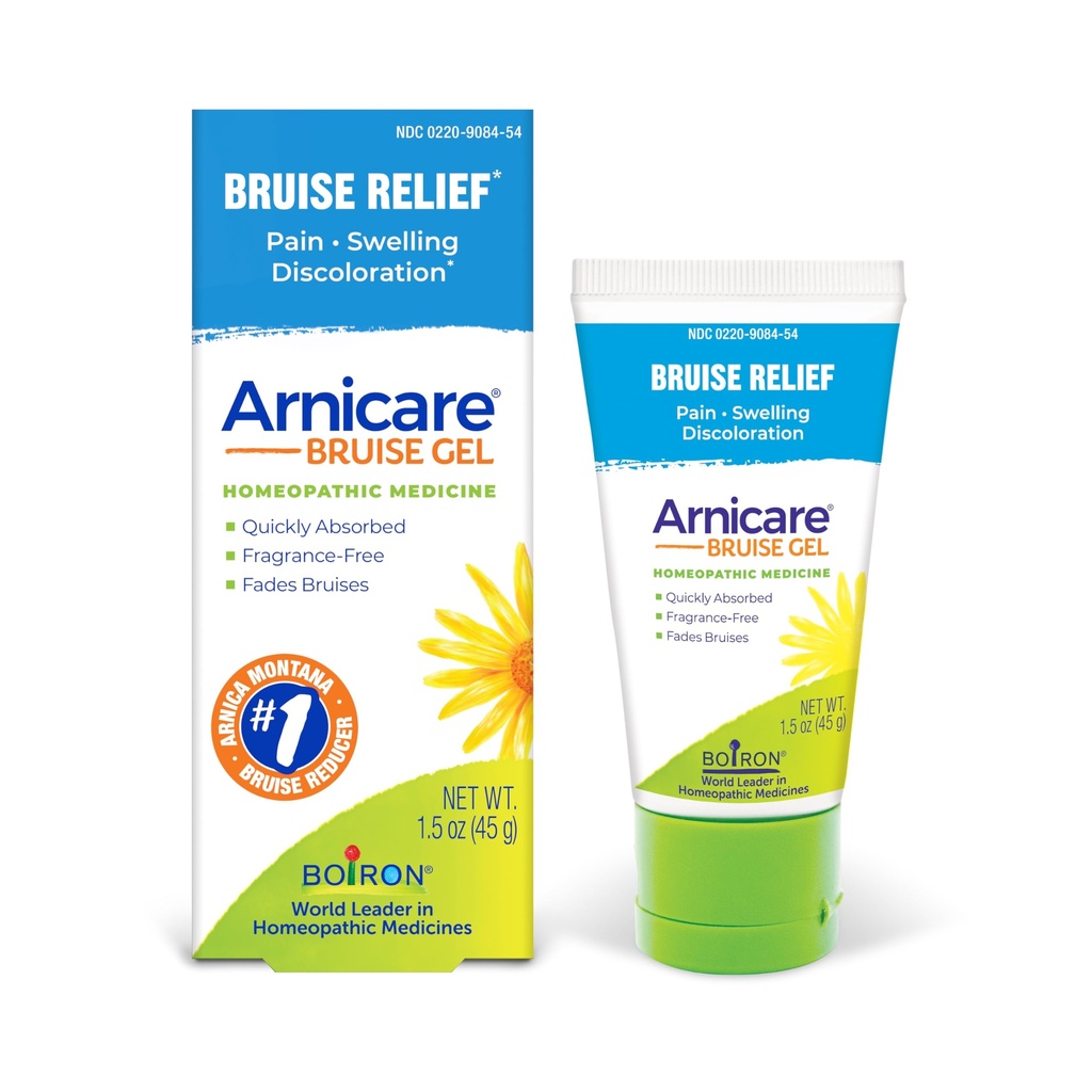 Gel Boiron Arnicare Bruise para alívio da dor, inflamação ou inchaço, dor e descoloração - Não gorduroso e Fragrance-Free - 1.5 oz