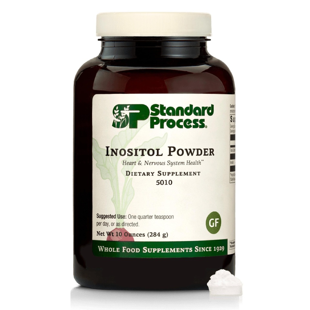 Processo padrão Inositol Pó - Suplemento cardíaco diário para suporte cardiovascular e nervoso - Gluten-Free, Não-Lacticínios e Não-Soja - 10 Ounces (405 Servings)