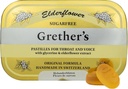 GRETHER's Sugarfree Elderflower Pastilles Remedy para alívio da boca seca - Garganta calmante e voz saudável - Presente para cantores - 1-Pack - 2.1 oz.