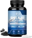 Suplemento Shilajit, Cápsulas Shilajit com Ácido Fulvico para Homens e Mulheres, Shilajit com 85+ Trace Minerals for Energy, Performance & Imune Health - 90 Cápsulas