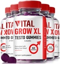 NutraRize (Pacote de 5 Vital Grow XL, Official Vital Grow XL Testo Gummies para homens, aumentar a resistência e a confiança Gummy para homens, Vital GrowXL apoio masculino Gomitas (300 Gummies)
