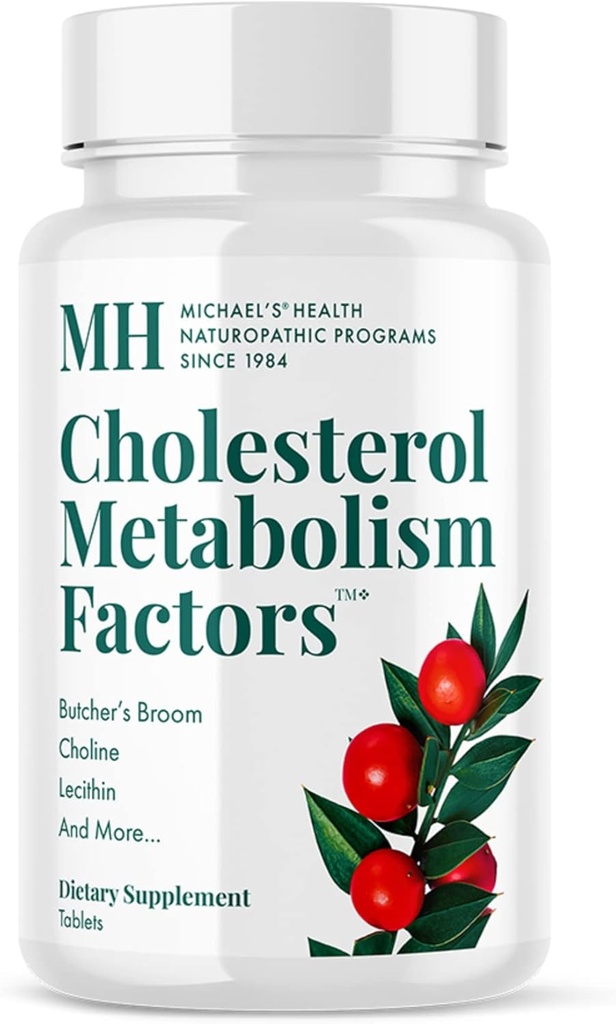 Programas Naturopáticos de Saúde de MICHAEL Fatores de Metabolismo de Colesterol - 90 Comprimidos - Ajuda a melhorar a circulação - Estatina e vermelho Levedura Arroz Livre - 15 Servimentos