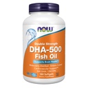 Now Foods Supplements, DHA-500 com 250 EPA, Destilado Molecularmente, Suporta Saúde do Cérebro*, 180 Softgels