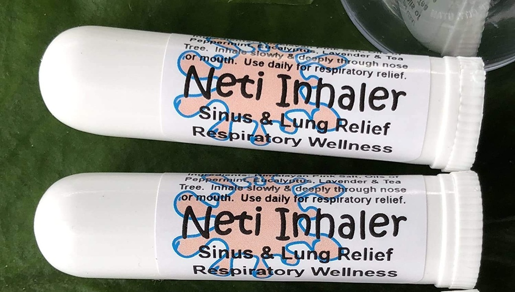 RELEAF URBAN NETI Salt Air Alief INHALERS! Conjunto de Dois (2) Sinus & Pulmão, Himalaia & Botânicos! Bem-estar respiratório. Aromaterapia curativa. Energizando! Frio, Asma, Tosse, Bronquite 100% Natural
