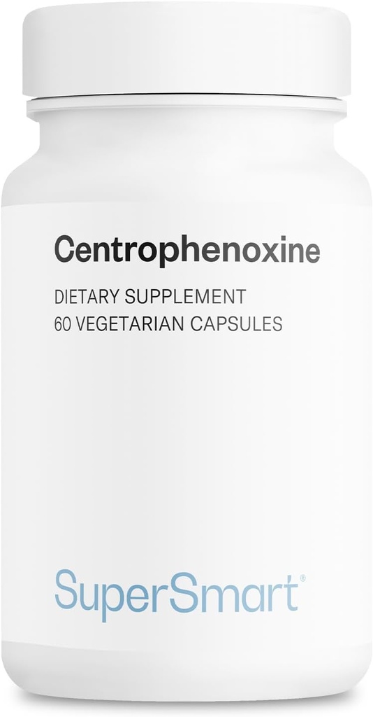 Supersmart - Centrofenoxina 500mg por dia (DMAE & pCPA) - Nootropics Supplement □ Não-GMO & Gluten Free - 60 Cápsulas Vegetarianas