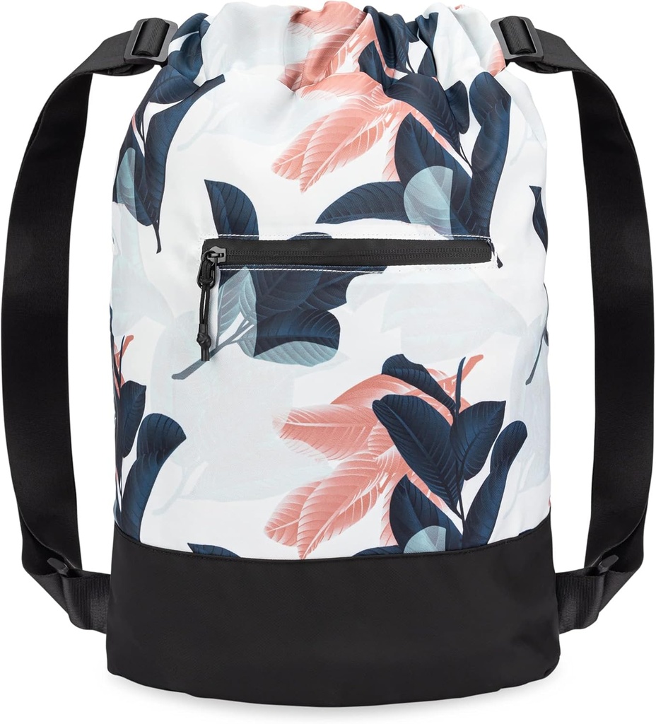Flex Cinch Drawstring Gym Bag para mulheres com design gráfico □ Sacos de ginástica leves duráveis □ Ótimo para sacos de ginástica, viagens e overnights