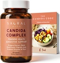 Candida Cleanse para Mulheres – Gut & Feminine Balance with Orégano Oil, Caprylic, Probióticos, Reishi, Aloe & Black Walnut – Pode ajudar a apoiar o conforto digestivo, claridade, pele clara e pH vaginal