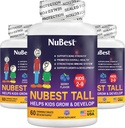 NuBest Tall Kids - Multivitamins & Minerals para Idade de 2 a 9 - Força óssea e suporte de imunidade - Ajuda crianças, crianças saudáveis - Formas animais - 180 comprimidos de cereja mastigáveis