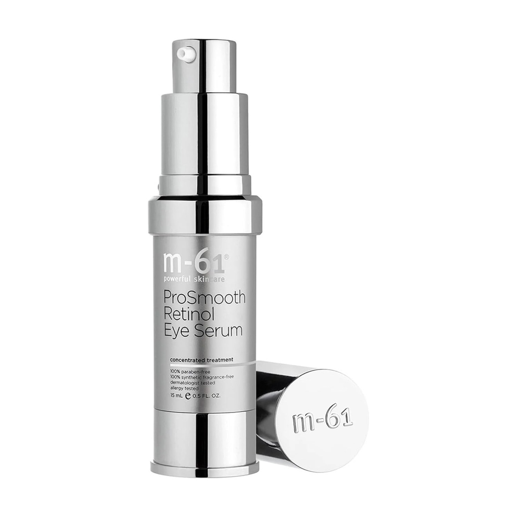 m-61 ProSmooth Retinol Eye Serum □ 0, 1% Retinol Eye Serum não Irritante com vitamina C, 0,5 Fl Oz
