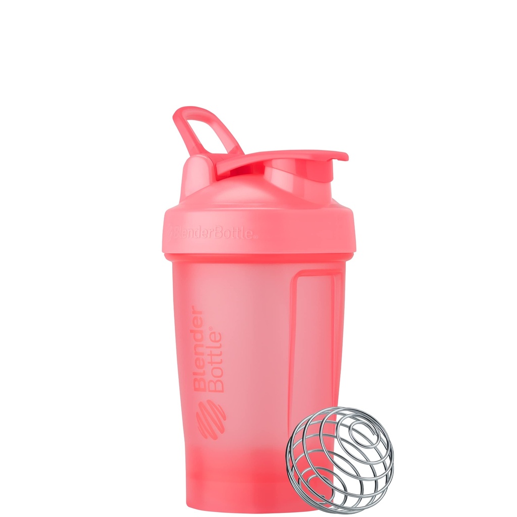 BlenderBottle Classic V2 Shaker garrafa perfeita para batidos de proteína e pré-treino, 20-onça, rosa claro