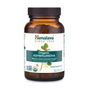 Himalaya Organic Ashwagandha, fornecimento de 90 dias, suplemento de ervas para alívio do estresse, suporte energético, falta de sono ocasional, USDA Certified Organic, Non-GMO, Vegan, Gluten Free, 670 mg, 90 Caplets