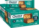 Quest Nutrition Crispy Chocolate Coconut Hero Protein Bar, 15g Protein, 1g de açúcar, 3g de carboidratos líquidos, Lanche de proteína sem glúten, Keto Friendly, 12 Count