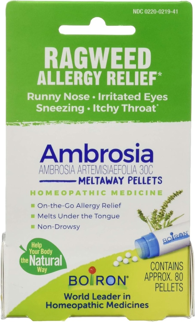 BOIRON Ambrosia 30C Ragweed Allergy Alief, 80 CT