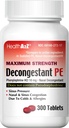 HealthA2Z® Descongestionante PE – Phinelephrina HCl 10 mg – Força Máxima – Alivio de Congestão Nasal e Sinus Devido ao Frio e Alergias (300 Contagem (Pacote de 1))
