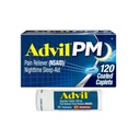 Advil PM Pain Reliever e Nighttime Sleep Aid, Ibuprofeno para alívio da dor e Citrato de Difenidramina para um Sleep Aid - 120 Caplets revestidos e alívio da dor e redutor da febre, 10 comprimidos de contagem