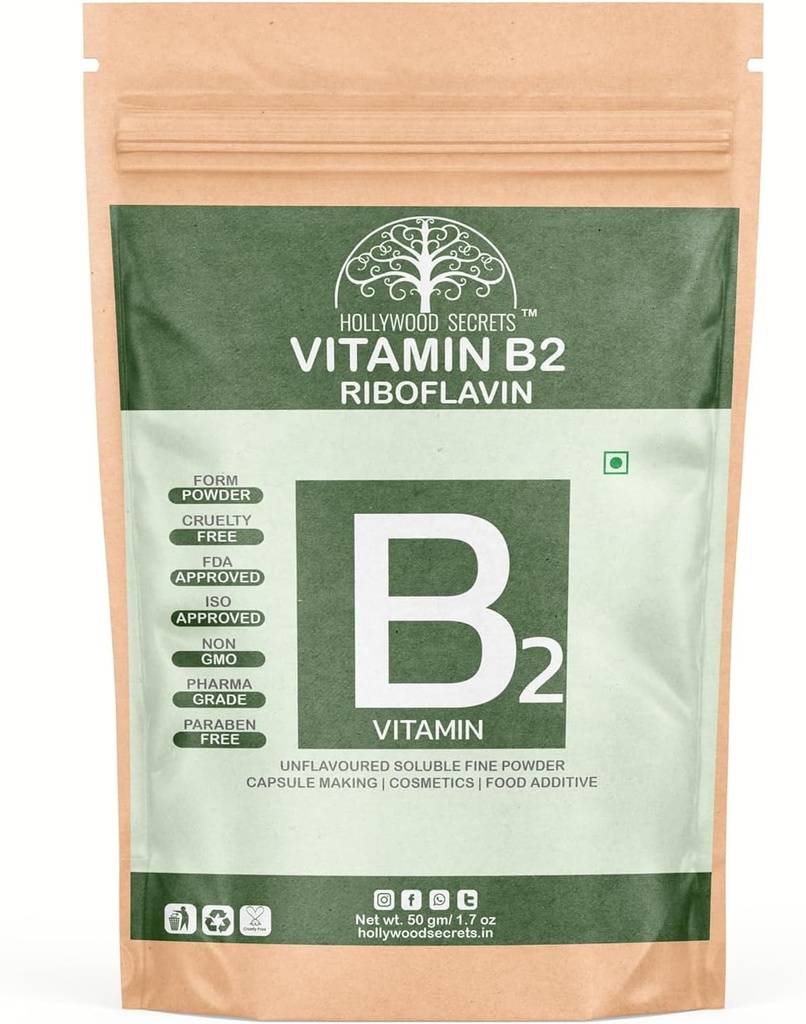 SUP Vitamina B2 Riboflavina em pó 50gm