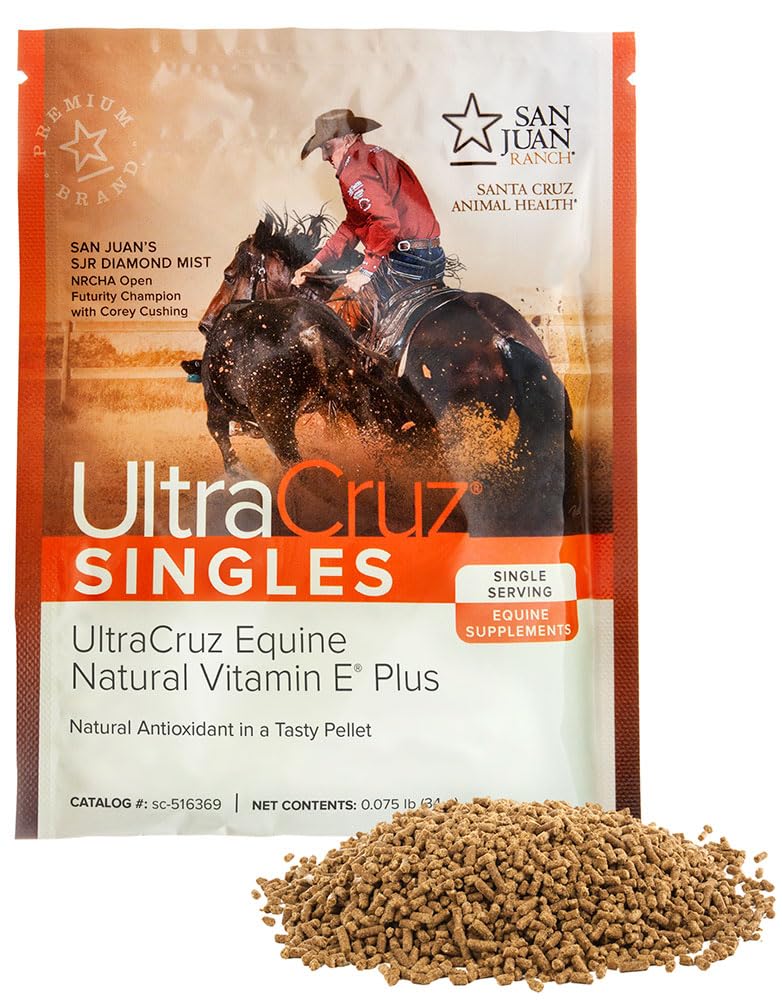 UltraCruz - sc-516417 Suplemento Equino Natural Vitamina E Plus para Cavalos, 60 Servos Únicos, Pellet (fornecimento de 30 dias)
