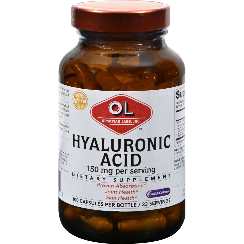 Laboratório de Olympia Ácido Hialurônico 150mg Cápsulas de .