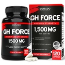 HGH Suplementos para homens e mulheres (120 Count) 1500mg Apoio Crescimento muscular e níveis saudáveis de hormônio de crescimento humano - promover saudável músculo e recuperação para homens pós-treino Suplemento - EUA Made