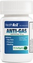 HealthA2Z® Gas Relief Simethicone □ 125mg □ Alivios do desconforto estomacal e do gás