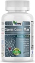 América Medic & Science Esperm Count Max (60 Cápsulas) Suplemento de Fertilidade Masculino □ Melhora a Contagem de Esperma e Saúde Reprodutiva □ Vitaminas pré-natais para homens com zinco, CoQ10, Vitamina C, B2 e B12