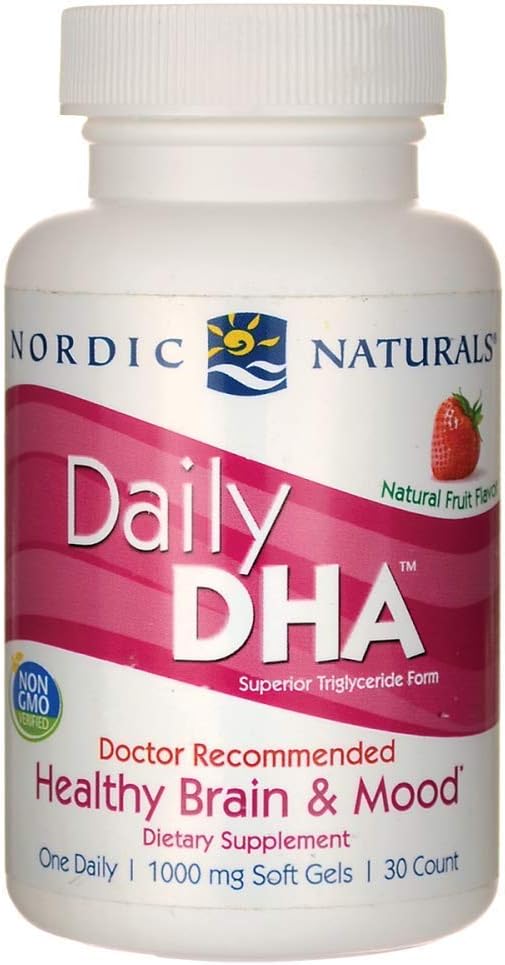 Naturals nórdicos - DHA diário, Cérebro saudável e apoio ao humor, 30 geles macios