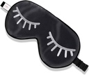 ZIMASILK 100% natural mascara de sono de seda venda, ajustável super suave máscara de olho macio para dormir com saco (Eyelashes)