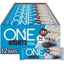 ONE Protein Bars, Hershey's Cookies 'n' Creme, Gluten Free com 18g de proteína e 3g de açúcar, Pantry Staples, 2.12 oz (12 contagem)