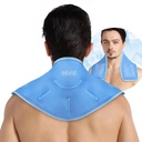REVIX Neck Ice Pack Wrap – Reutilizável Hot Gel Pack para Pescoço e Ombro, Grande Design Flexível com Forro Soft Plush, Gel Cervical Ice Wrap Ideal para Recuperação Pós-Trabalho, Fadiga e Relaxação