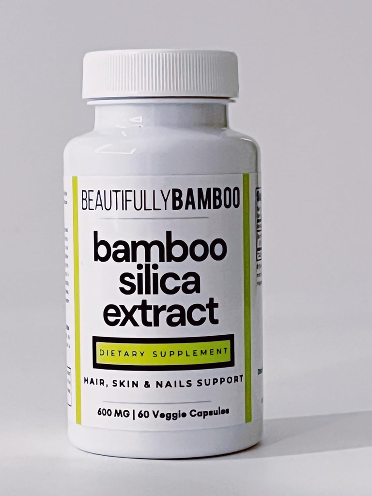 Genéricos Bambu Sílica Extract Cápsulas [Beautifulmente Bambu], 60 Count (Pack of 1)