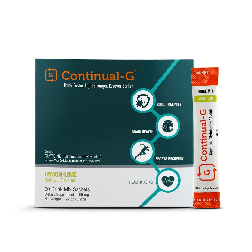 CONTINUAL - G Pó - Clinicamente Proven Cellular Glutationa Precursor - Benefício da Gliteína & Sunfiber - Suporte Immune, Mestre Antioxidante, Detox, Saúde do Cérebro & Cuidados da Pele