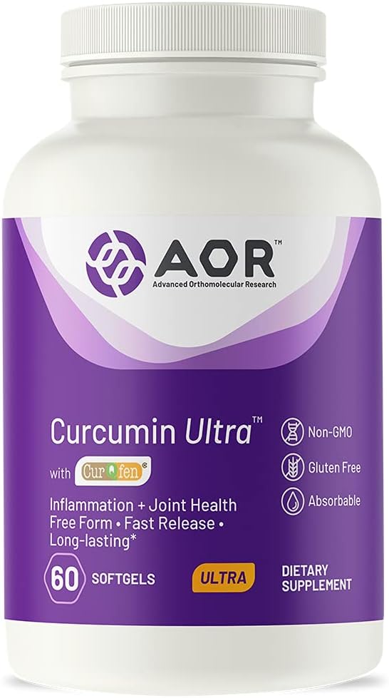 AOR, Curcumin Ultra, suplemento Premium, suporte conjunto de ação rápida, 60 Softgels (60 Servings)