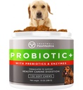 PataMedica Dog Probióticos e Enzimas Digestivas, Probióticos para cães Made in USA, Pet Probiótico Mastiga para cães, Prebióticos & Probiótico Dog Digestive Support, Probiótico Doces - 120 Dog Probiótico Mastiga
