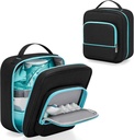 YARWO limpador de nariz caso de viagem compatível com Navage Sistema de Irrigação nasal, saco de armazenamento portátil Neti Pot segurança com revestimento impermeável para kit de cuidado nasal, SaltPods e dispositivo Sinus Rinse, saco apenas