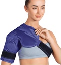 REVIX Shoulder Ice Pack Rotator Cuff Cold Therapy, Pacotes de gelo para lesões Gel reutilizável para ombros alívio da dor, bursite e inchaço, frio Compress Shoulder Ice Wrap