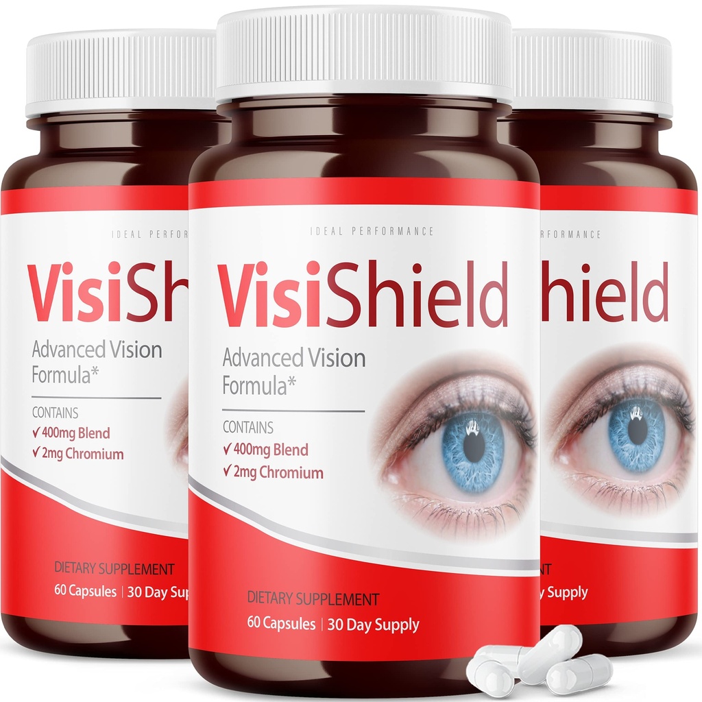 (3 Pack) Visishield Advanced Vision Formula for Eyes Supplement Pills Vitaminas (180 Cápsulas)