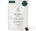Adapte Naturals Omega 3 Fish Oil Supplement com Curcumin & Black Seed biodisponível, 1500mg Fish Oil EPA DHA Omega 3 Fatty Acids para apoiar articulações, músculos e coração