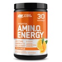 Optimum Nutrition Amino Energy - Pré-treino com chá verde, BCAA, Aminoácidos, Keto Friendly, Extrato de café verde, Pó de energia - Refrigerador laranja, 30 Servings (Pacote de Vary maio)