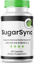 (1 Pack) Sugar Sync Glyco Optimizer Cápsulas, SugarSync Glyco Optimiser, Sugar Sync Joint Optimizer, Sugar Sync Gluco Cleanse Detox Formula, SugarSync Glycol Reviews (60 Cápsulas)